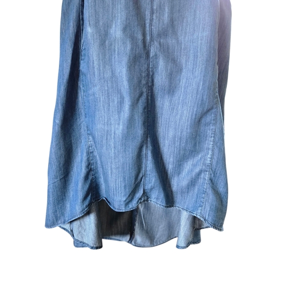 INC International Concepts Blue Zip-Front Maxi Dress - Picture 5 of 9